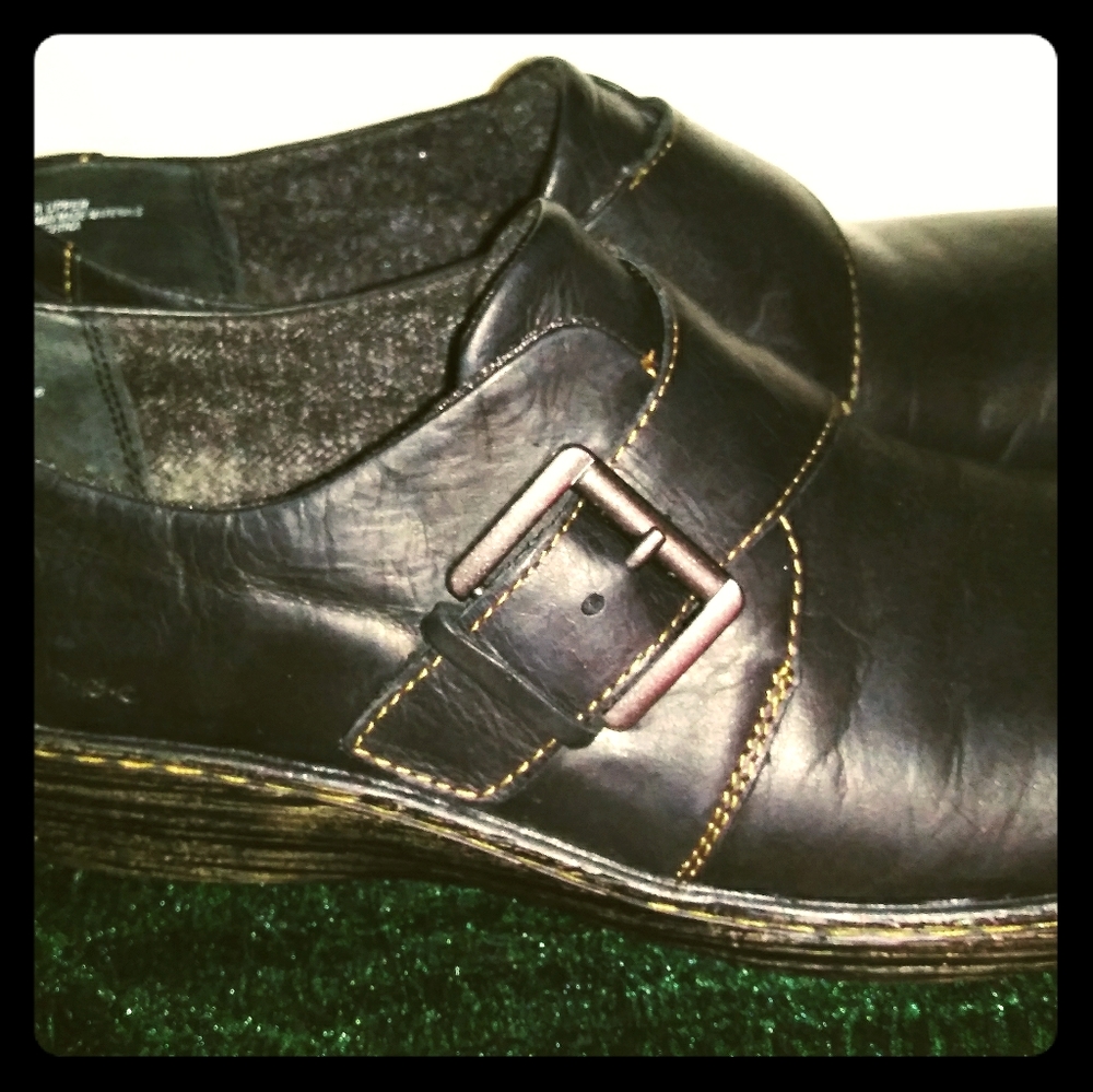 Womand b.o.c clog wedge black shoe